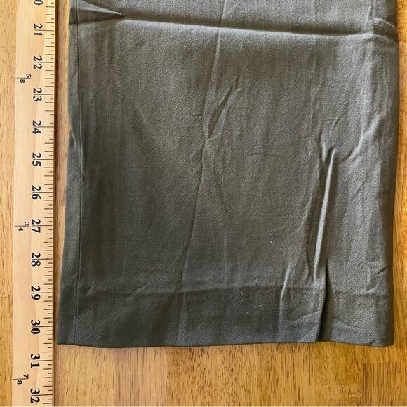 Anne Klein Wool Blend Dress Pants Women’s Size 12 Trousers‎ Olive High Waist - Picture 10 of 10